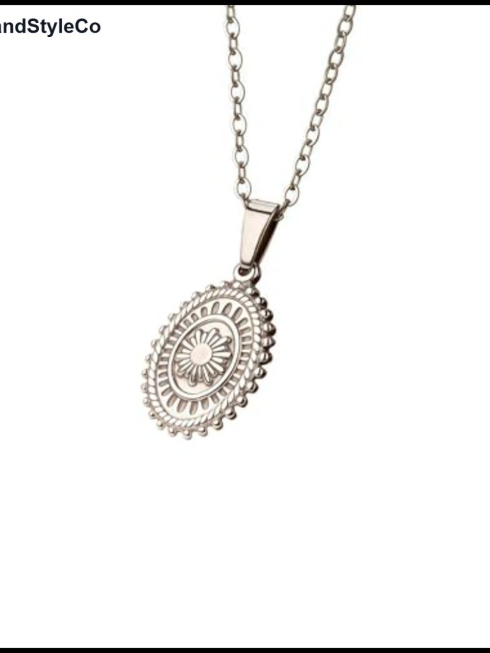 Vintage Old Money Coin Pendant Necklace Stainless Steel